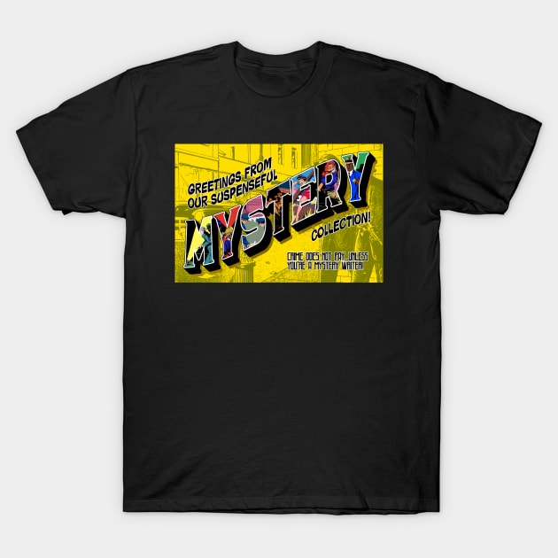 Library Week Postcard - Mystery T-Shirt by alexp01